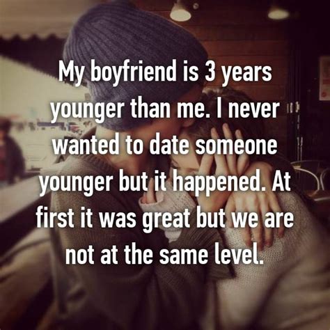 Dating someone two years younger than you